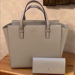 Kate Spade Satchel with matching wallet